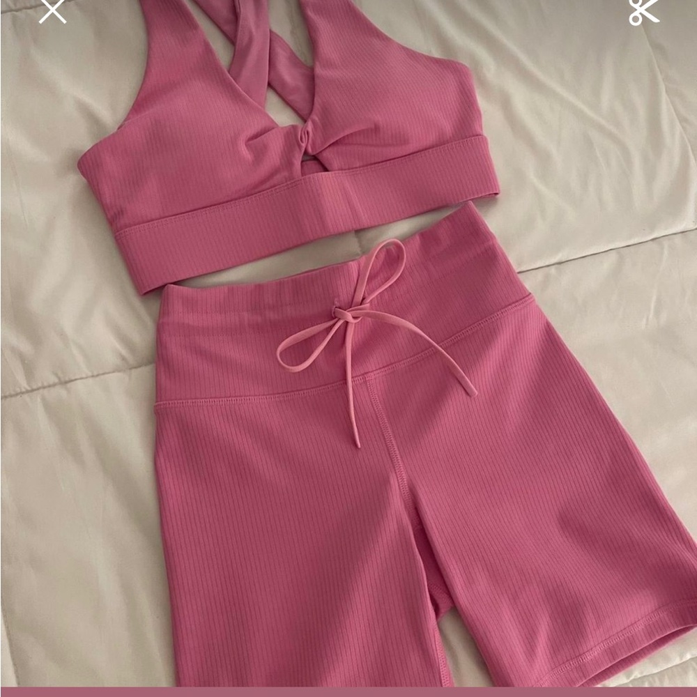 Fabletics Pink Athletic Shorts - Picture 7 of 7